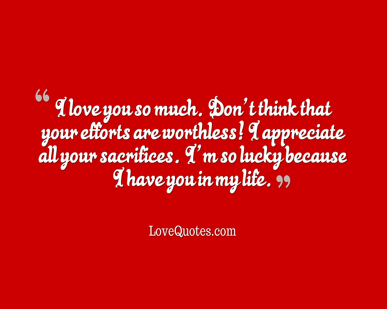 I Love You So Much Love Quotes
