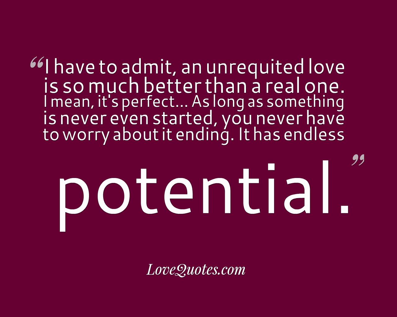 An Unrequited Love - Love Quotes
