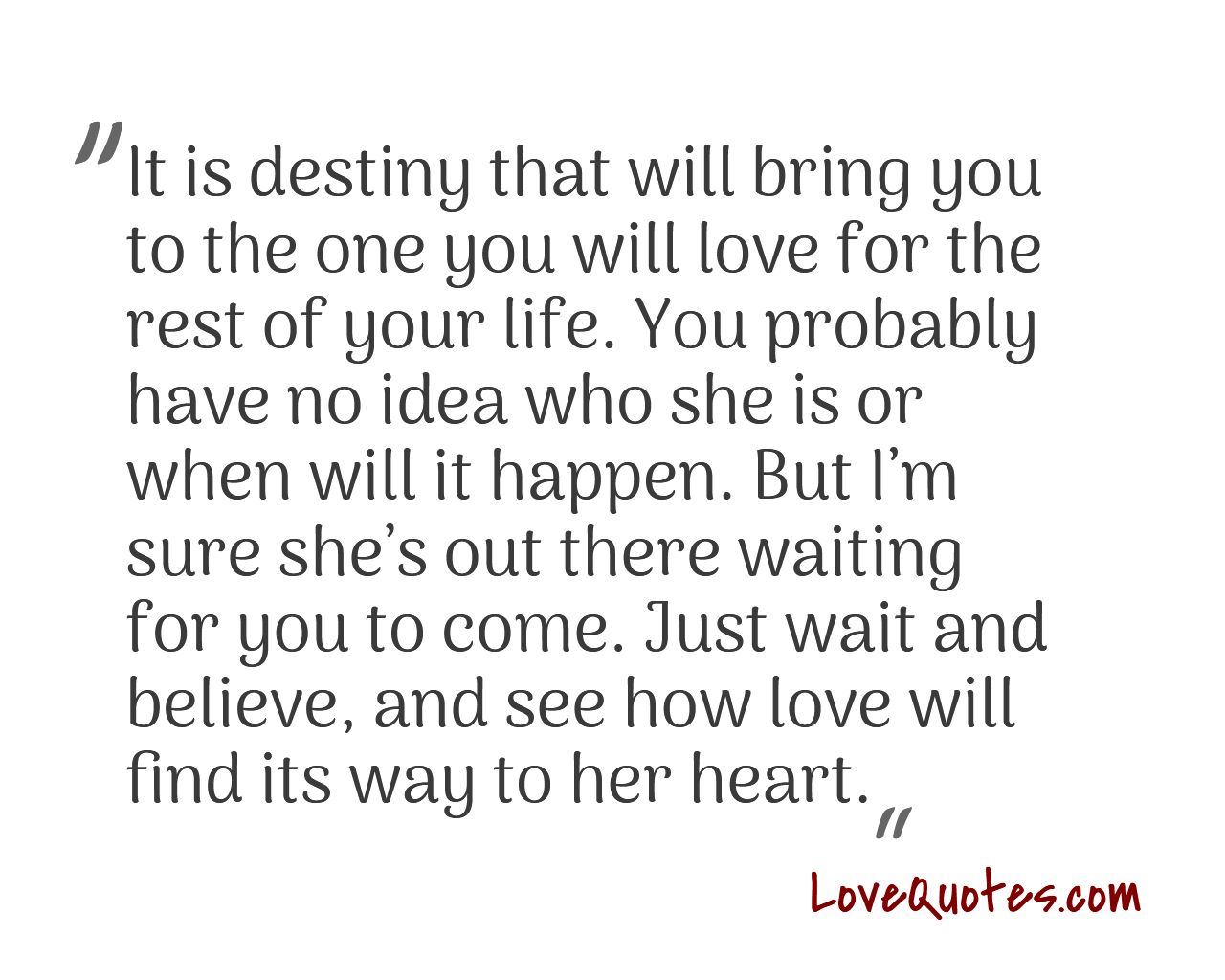 waiting for love quotes for her