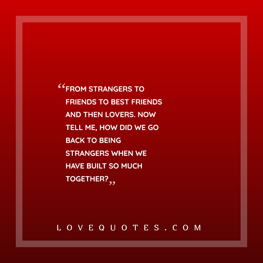 From Strangers Love Quotes