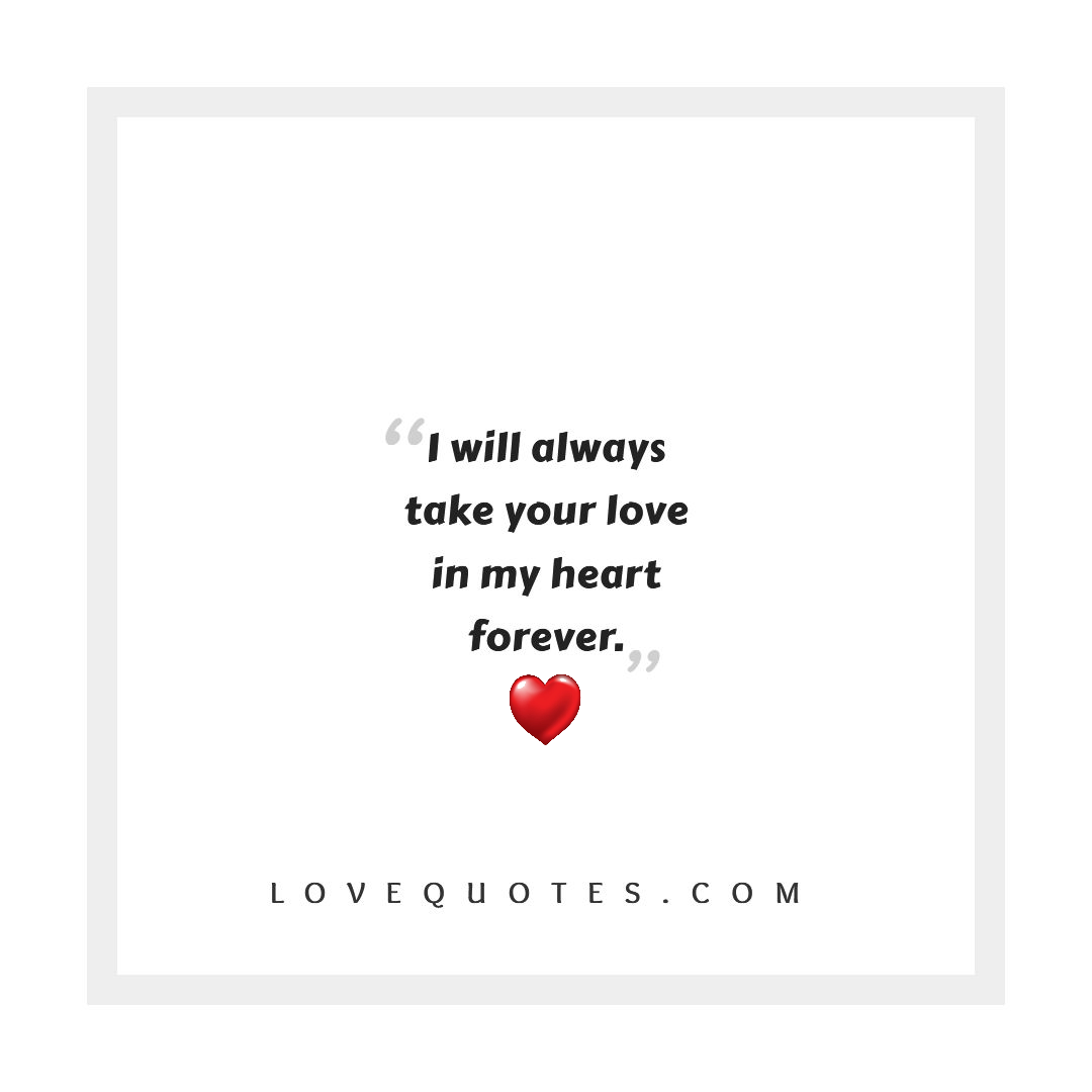 Your Love In My Heart - Love Quotes