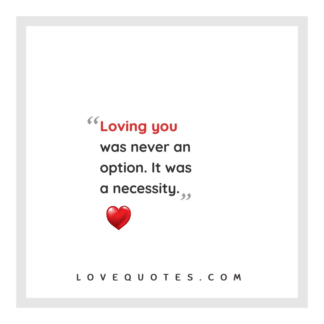 Never An Option - Love Quotes