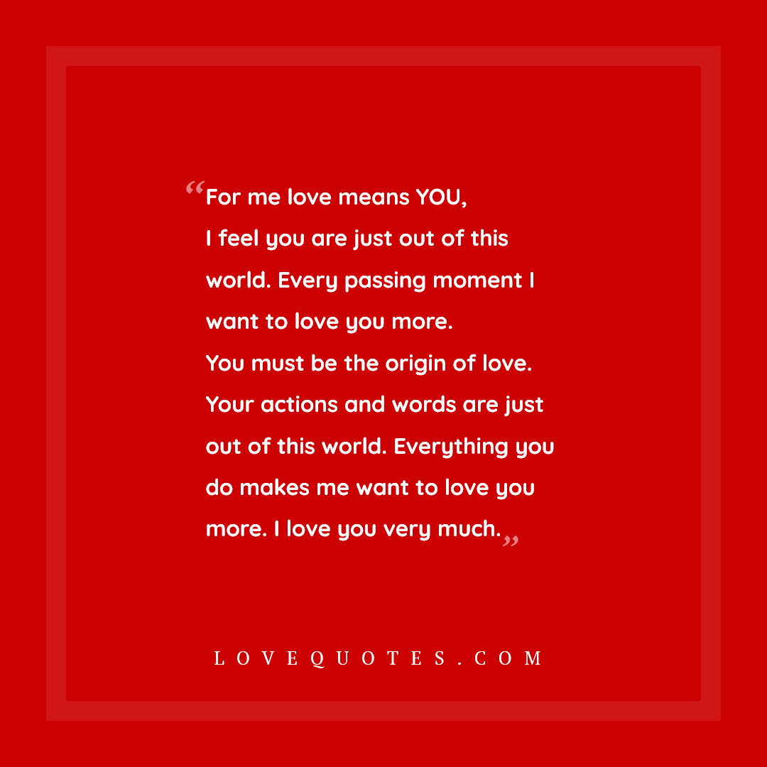 Love Means You